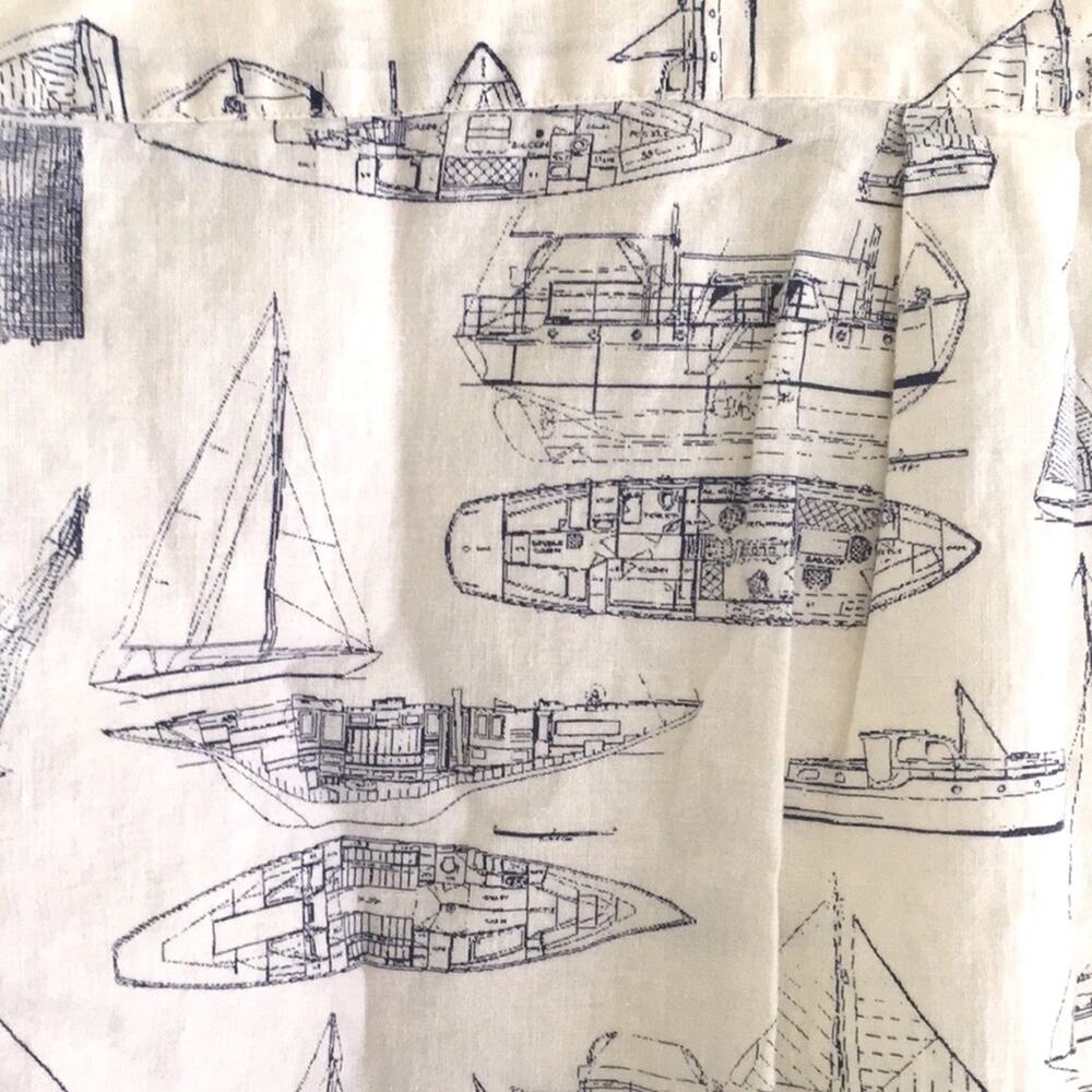 Tommy Hilfiger XL nautical theme linen+cotton shirt - Picture 6 of 13